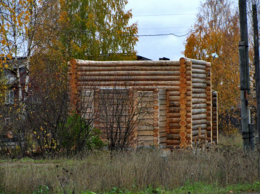 Печниково (Ватамановская). Церковь Космы и Дамиана (строящаяся). документальные фотографии, вид с востока