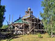 Церковь Космы и Дамиана (строящаяся), , Печниково (Ватамановская), Каргопольский район, Архангельская область