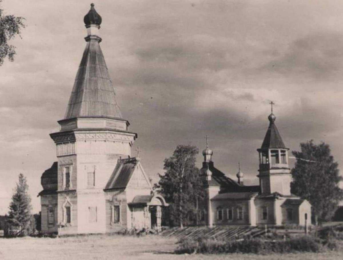 архивная фотография. Церковь Рождества Пресвятой Богородицы, Красная Ляга, урочище (Каргопольский район, Архангельская область)