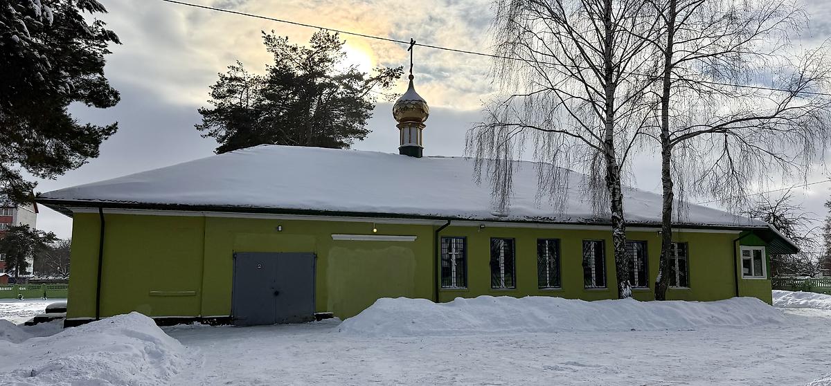 Вид с севера, фасады. Церковь Ксении Петербургской, Большевик (Гомельский район, Беларусь, Гомельская область)