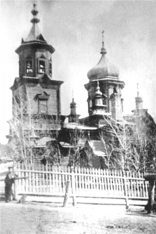 Церковь Воздвижения Креста Господня, Засамарская Слобода (Самара, город, Самарская область). архивная фотография, Фотография начала 20 века