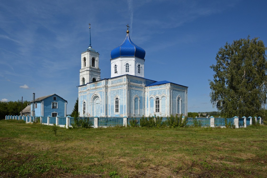 Старокленское. Церковь Рождества Христова. фасады, Вид с юго-востока