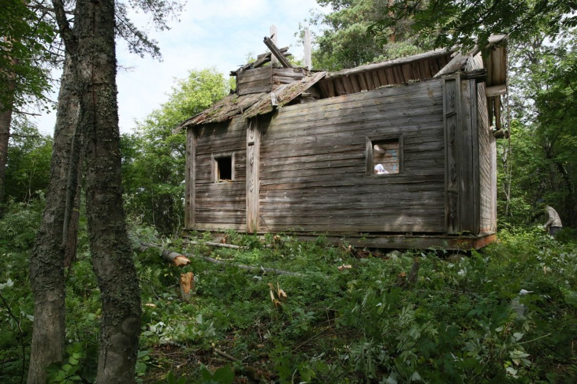 Часовня Успения Пресвятой Богородицы и Сретения Господня, Терусельга (Пряжинский район, Республика Карелия). фасады