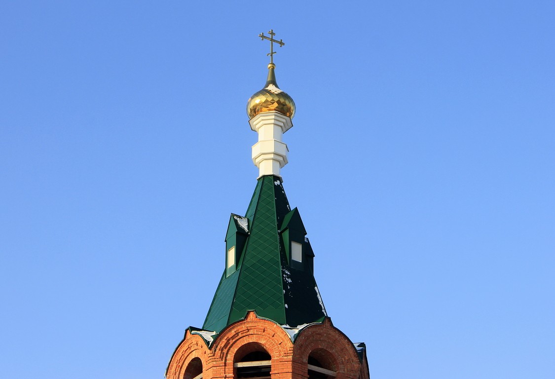 Церковь Афанасия Великого (каменная), Афанасьево (Афанасьевский район, Кировская область). архитектурные детали, Завершение колокольни.