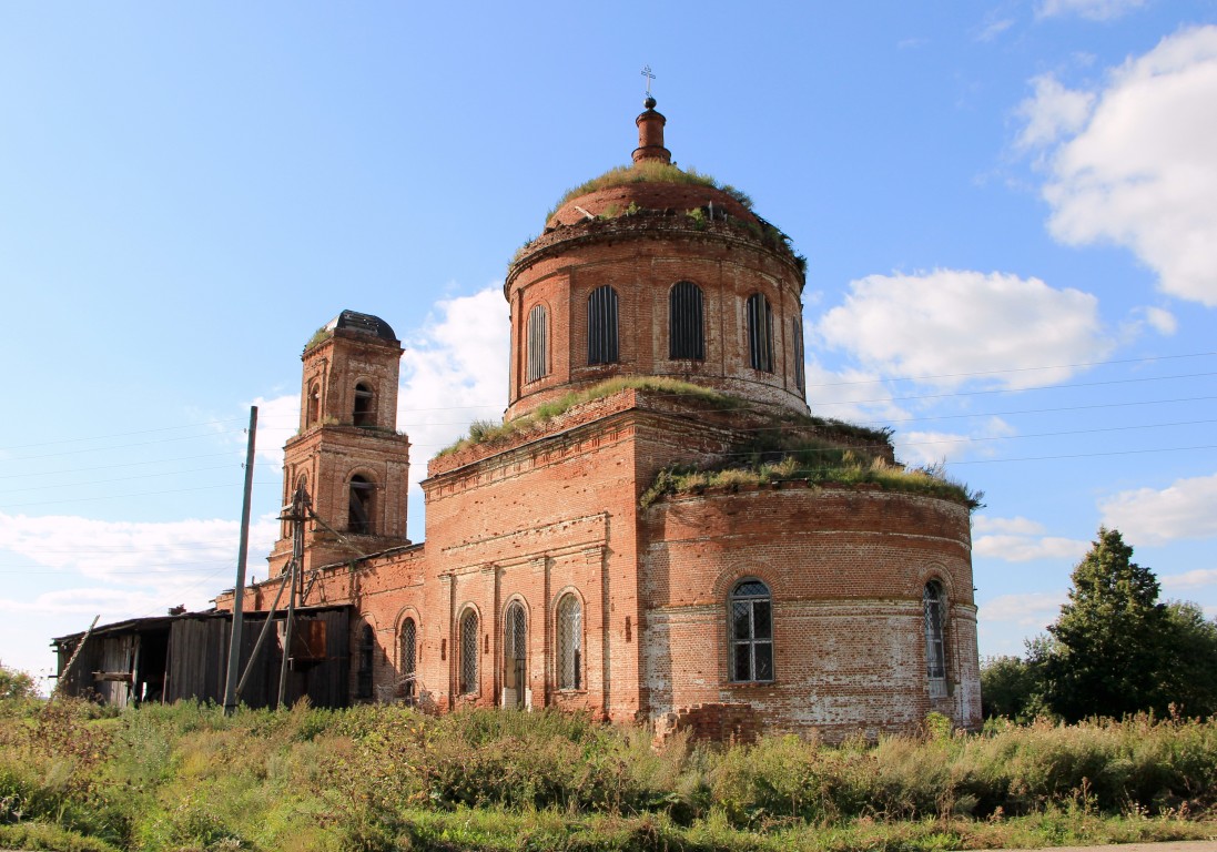 Церковь Смоленской иконы Божией Матери, Дерюшево (Малмыжский район, Кировская область). фасады