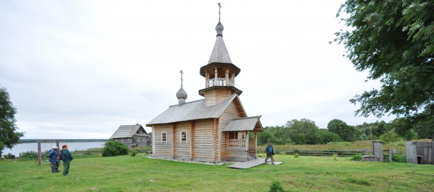 Церковь Илии Пророка, Телятниково (Медвежьегорский район, Республика Карелия). общий вид в ландшафте