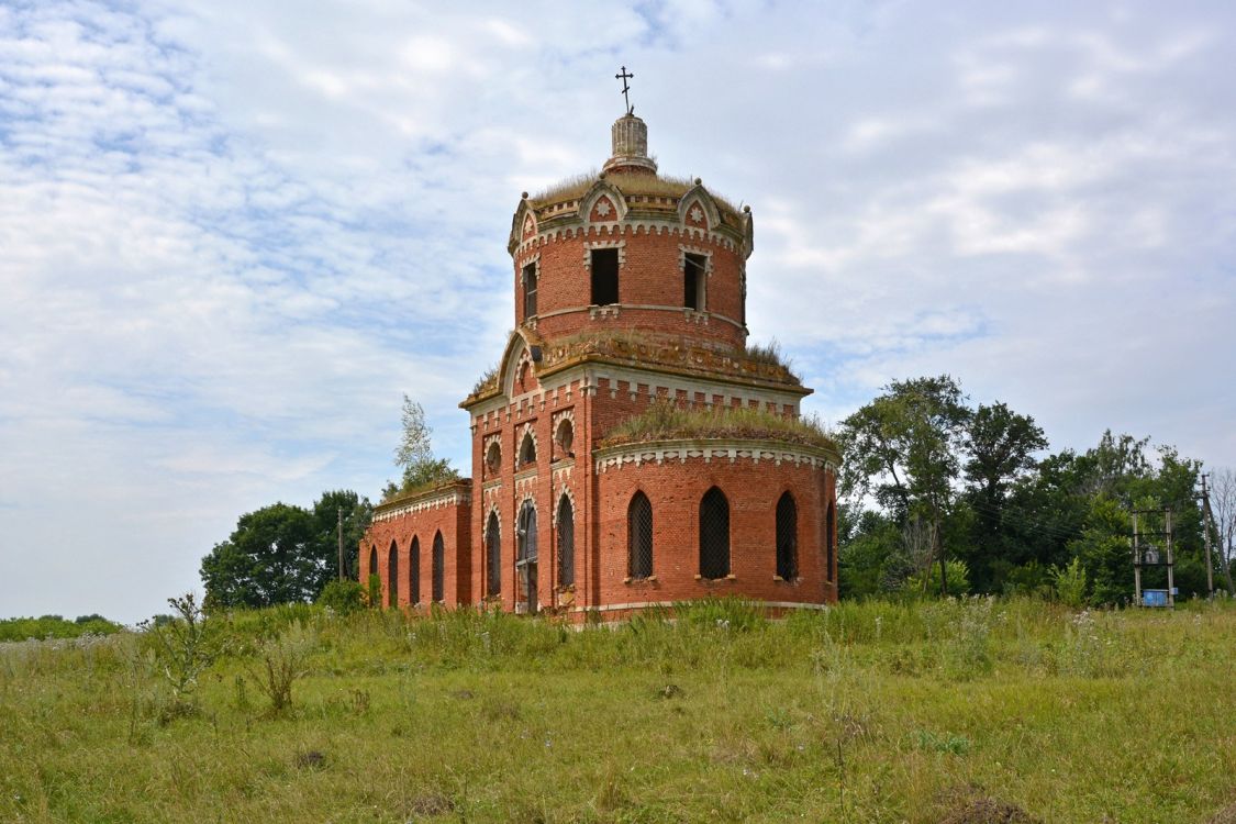 Поповка (Рыхотка). Церковь Николая Чудотворца. фасады, Вид с юго-востока