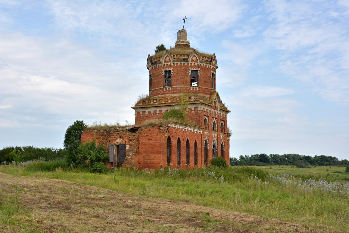 Поповка (Рыхотка). Церковь Николая Чудотворца. фасады, Вид с юго-запада