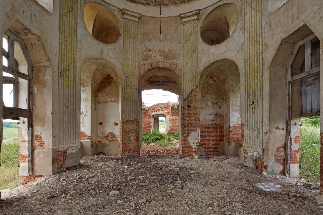 Церковь Николая Чудотворца, Поповка (Рыхотка) (Куркинский район, Тульская область). интерьер и убранство, Западная сторона основного объема