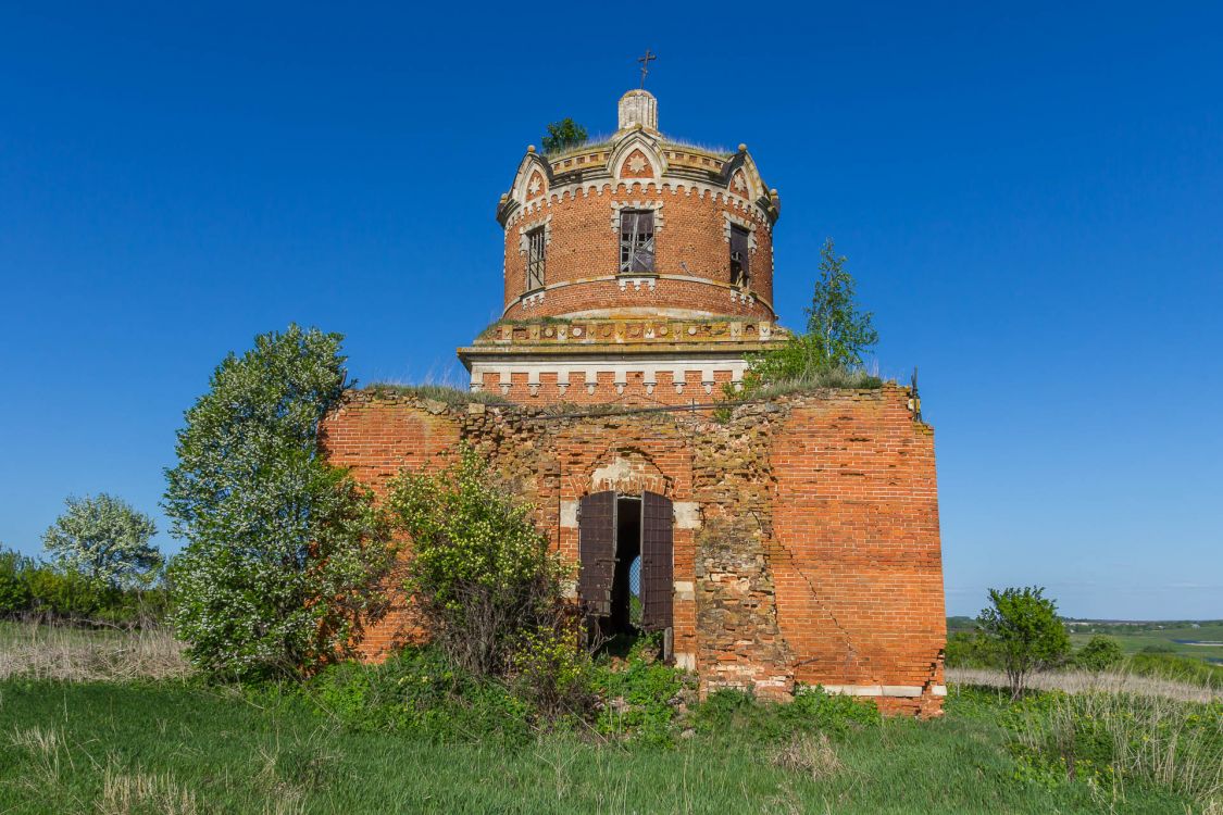 Церковь Николая Чудотворца, Поповка (Рыхотка) (Куркинский район, Тульская область). фасады, Вид с запада