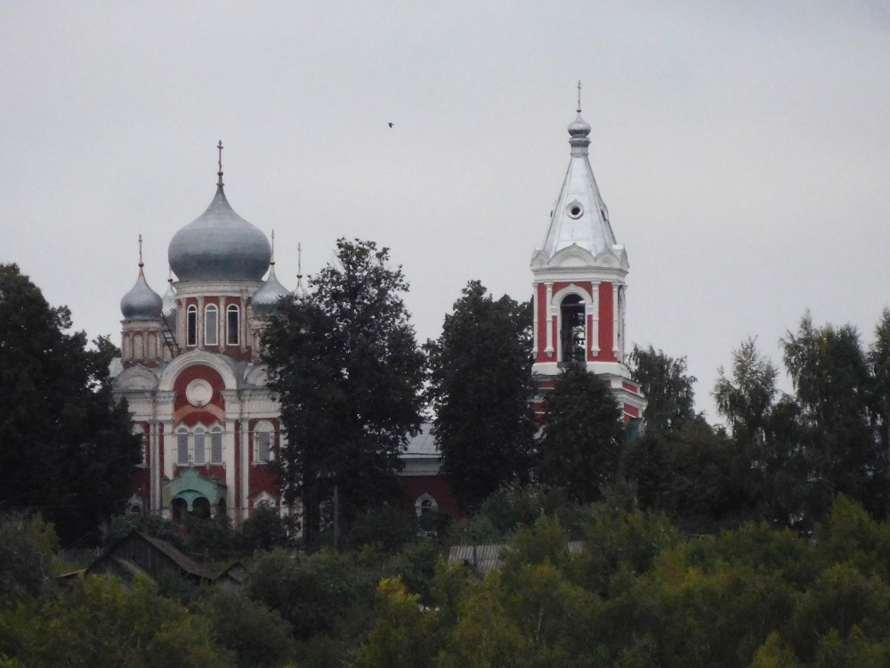 Церковь Николая Чудотворца, Просек (Лысковский район, Нижегородская область). общий вид в ландшафте