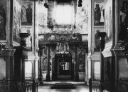 Собор Троицы Живоначальной,  Вид на запад и врата в притвор верхнего храма. Фотография В.А. Плотникова, 1909 год.<br>, Архангельск, Архангельск, город, Архангельская область
