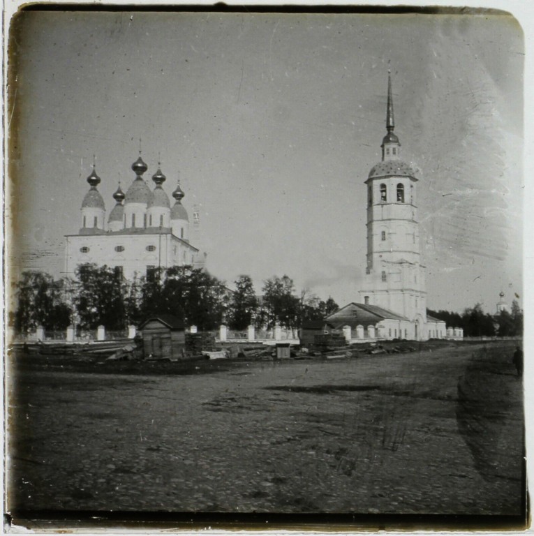 Собор Троицы Живоначальной, Архангельск (Архангельск, город, Архангельская область). архивная фотография, Северный фасад. Частная коллекция. Фото 1900-х годов