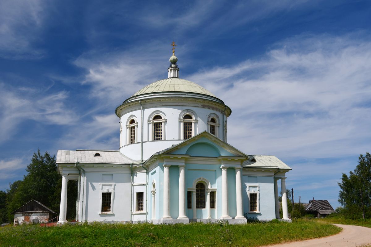 фасады. Церковь Спаса Всемилостливого, Деледино (Молоковский район, Тверская область)