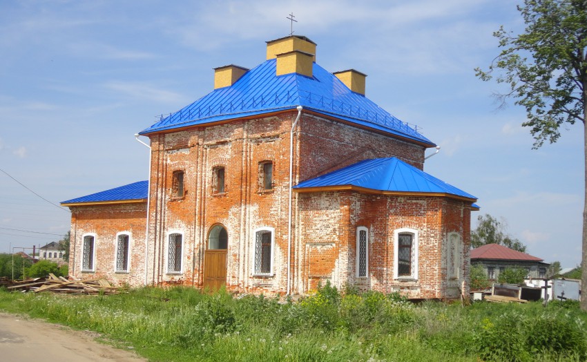 Алёшково. Церковь Смоленской иконы Божией Матери. фасады