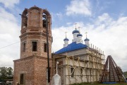 Церковь Смоленской иконы Божией Матери, Строится новая колокольня.<br>, Алёшково, Богородский район, Нижегородская область