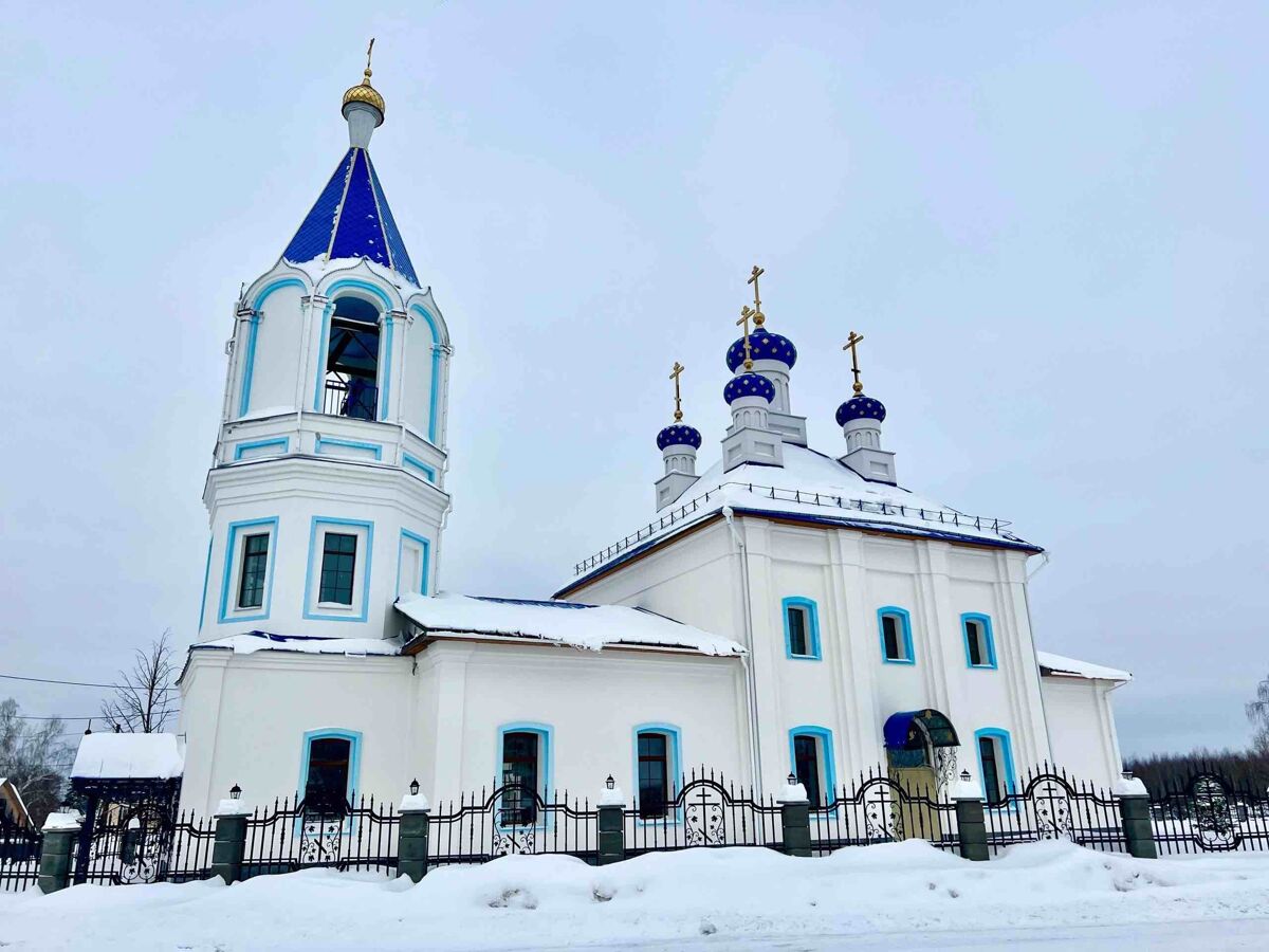 Алёшково. Церковь Смоленской иконы Божией Матери. фасады