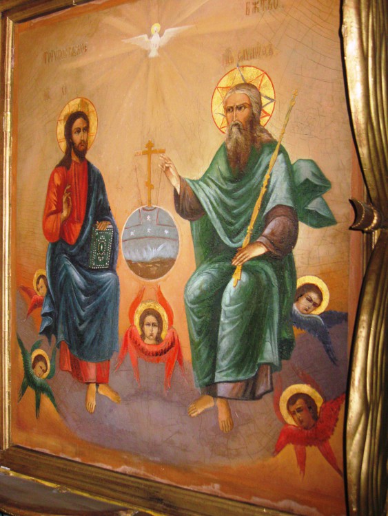 Церковь Воскресения Христова, Воскресенье (Сокольский ГО, Нижегородская область). интерьер и убранство, Роспись в алтаре