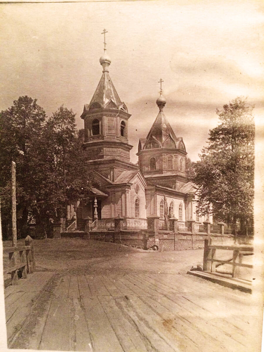 Церковь Покрова Пресвятой Богородицы, Каменка (Воротынский район, Нижегородская область). архивная фотография, Фото 1920-х годов из приходского архива