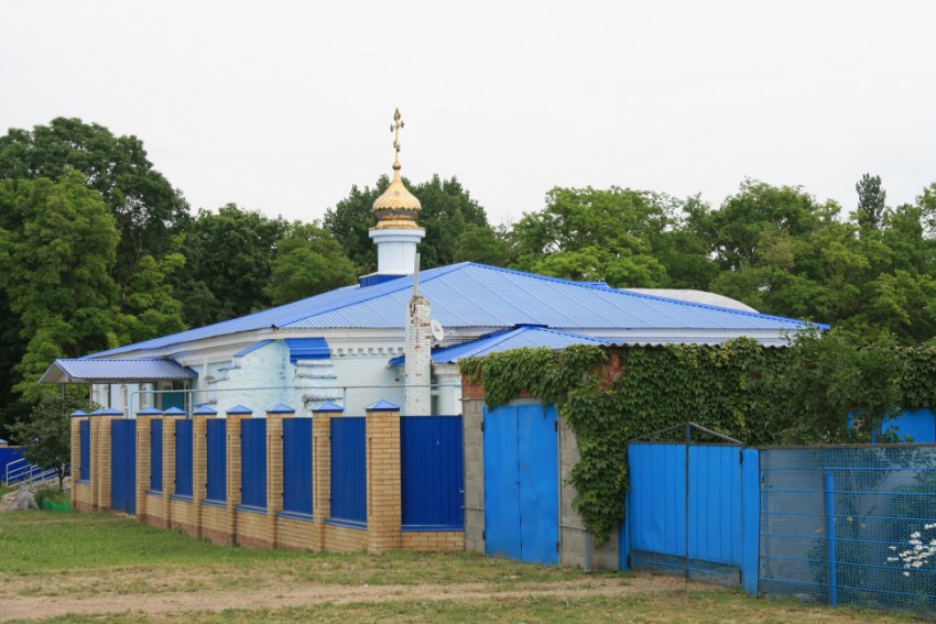 Дядьковская. Церковь Покрова Пресвятой Богородицы. общий вид в ландшафте