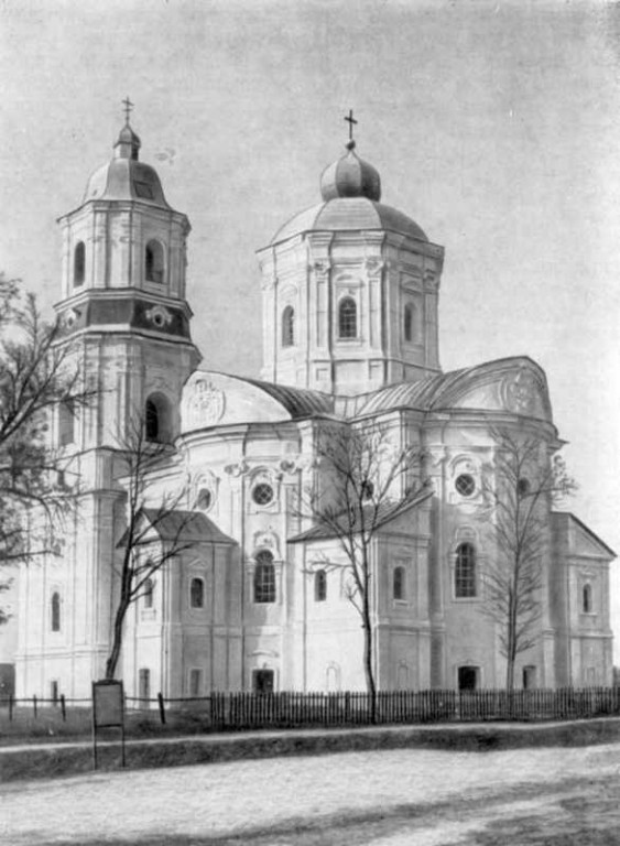 Церковь Михаила Архангела, Воронеж (Шосткинский район, Украина, Сумская область). архивная фотография, Общий вид церкви. Фото М. Цаенко, 1967 г. Источник М. Цапенко. «Архитектура левобережной Украины XVII-XVIII веков. – М. 1967 г.»