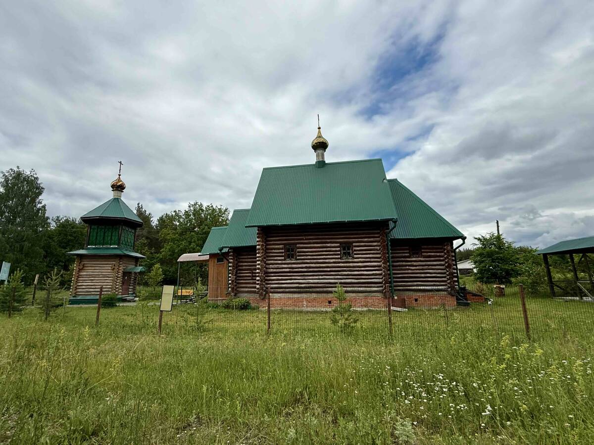 Церковь Рождества Иоанна Предтечи, Алешунино (Муромский район и г. Муром, Владимирская область). общий вид в ландшафте