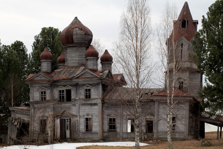 Церковь Николая Чудотворца, Монастырь (Коми-Пермяцкий округ, Гайнский район, Пермский край). фасады