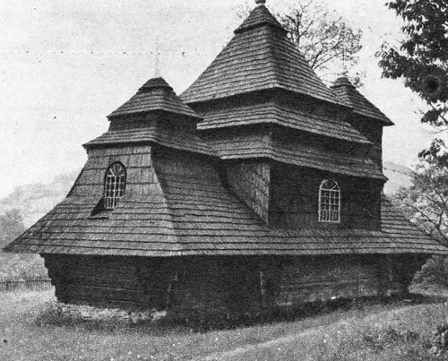 Церковь Михаила Архангела, Ужок (Великоберезнянский район, Украина, Закарпатская область). архивная фотография, Памятники градостроительства и архитектуры Украинской ССР