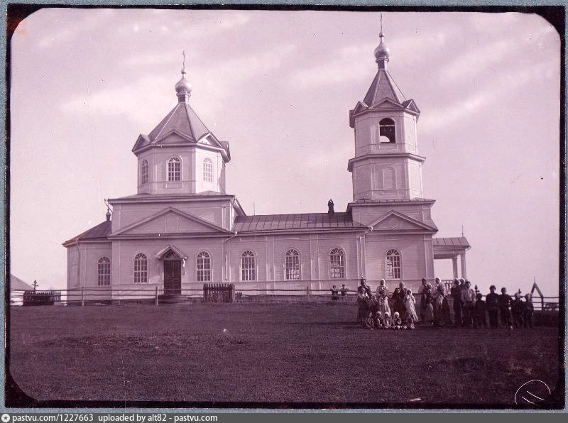 Мухоедово. Церковь Воскресения Христова. архивная фотография, Церковь Воздвижения Честнаго и Животворящего Креста Господня Дмитриев М.П.,