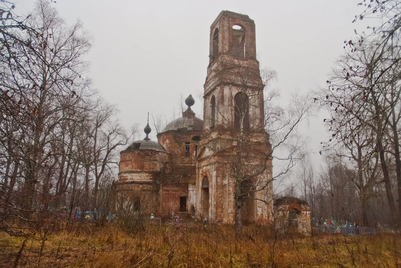 Кинтаново, урочище. Церковь Спаса Нерукотворного Образа. фасады