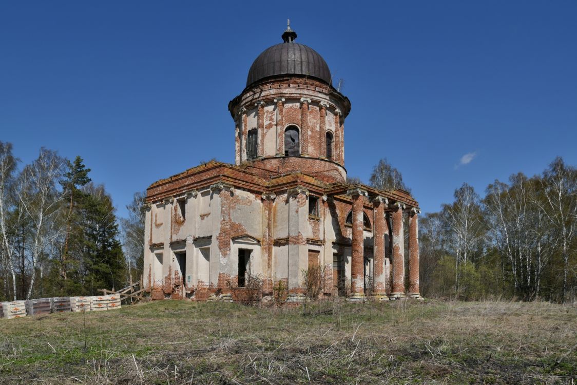 Малое Шипилово. Церковь Вознесения Господня. фасады, Вид с юго-запада