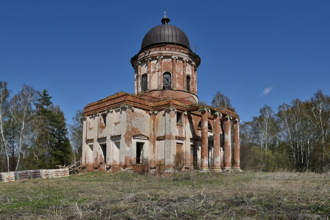 Церковь Вознесения Господня, Малое Шипилово (Лысковский район, Нижегородская область). фасады, Вид с юго-запада