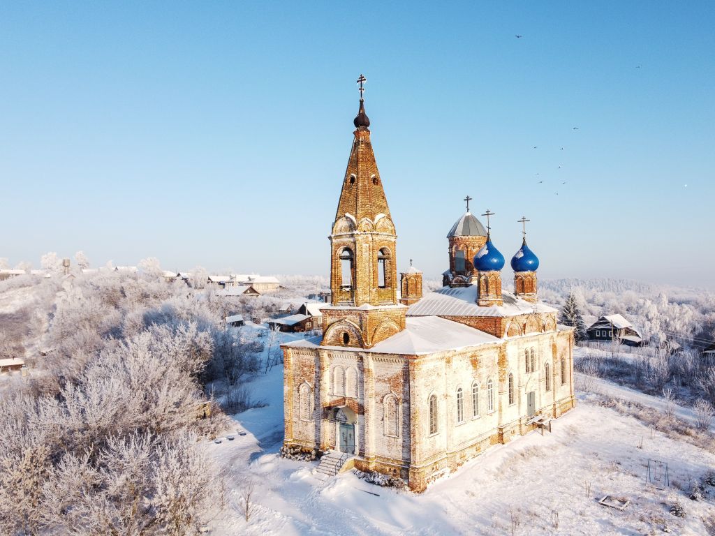 Асташиха. Церковь Благовещения Пресвятой Богородицы. фасады