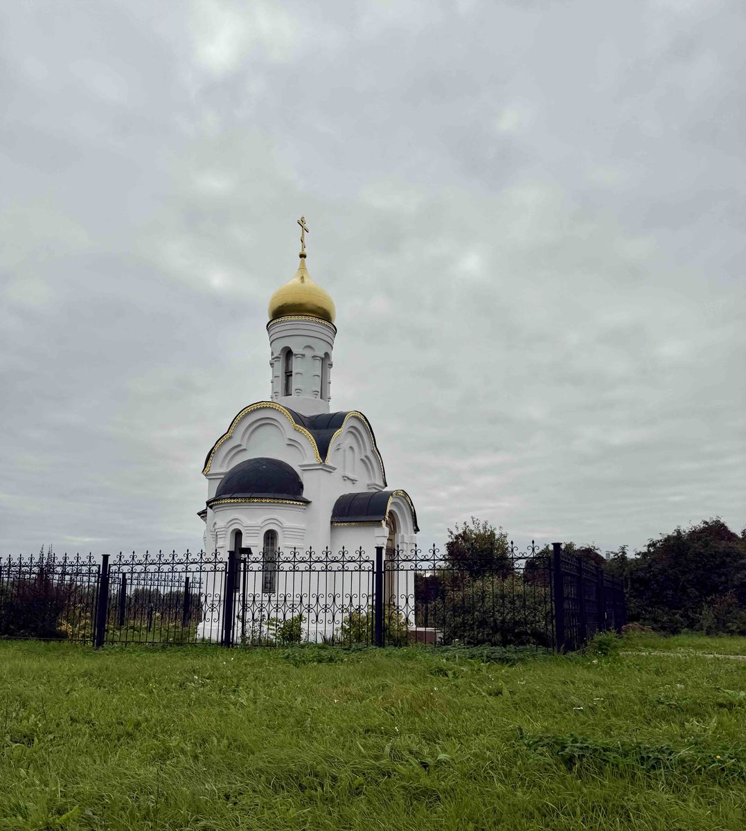 Часовня Тихвинской иконы Божией Матери, Ореховец (Дивеевский район, Нижегородская область). общий вид в ландшафте