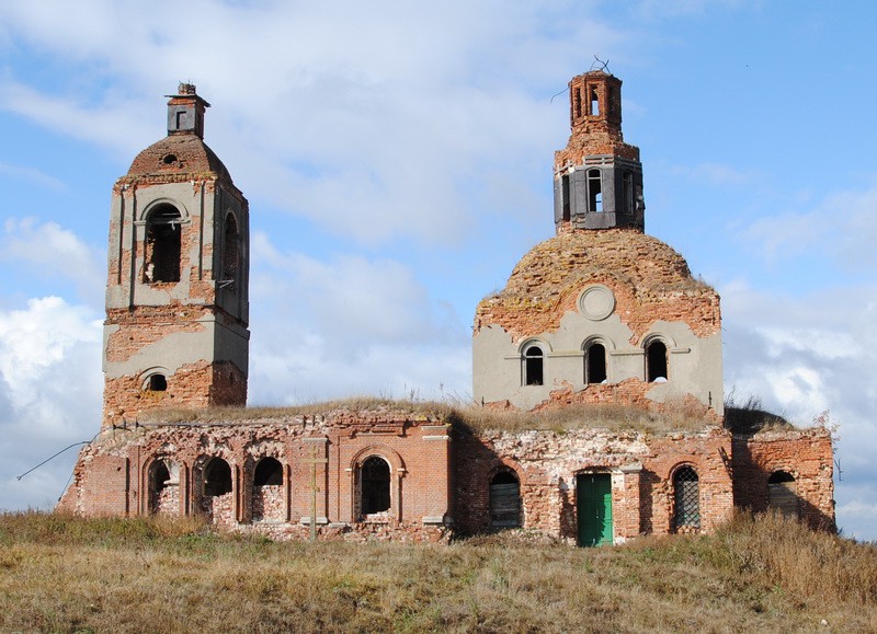 Церковь Тихвинской иконы Божией Матери, Бучалки (Кимовский район, Тульская область). фасады, Вид с юга