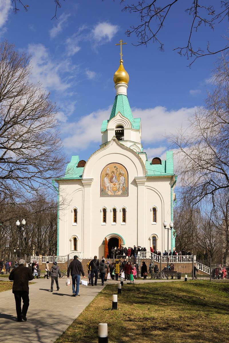 фасады. Церковь Иова, патриарха Московского в Кунцеве, Можайский (Западный административный округ (ЗАО), г. Москва)
