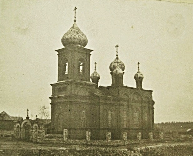 Церковь Николая Чудотворца, Преснецово (Лысковский район, Нижегородская область). архивная фотография, Фото 1947 г. ( Румянцев). ГКМФ. ГНИМА им Щусева