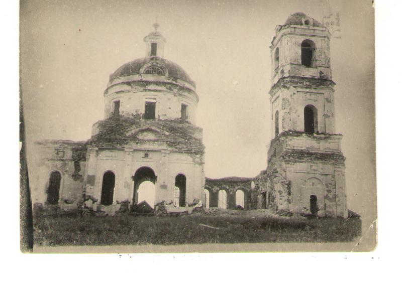 Церковь Николая Чудотворца, Смагино (Бутурлинский район, Нижегородская область). архивная фотография, Фото сер. 20 в. из собрания Бутурлинского историко-краеведческого музея
