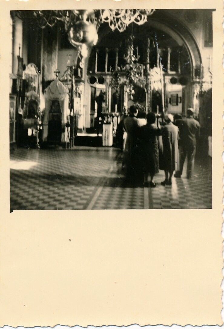 Дубно. Церковь Илии Пророка. архивная фотография, Интерьер храма. Фото 1941 г. с аукциона e-bay.de