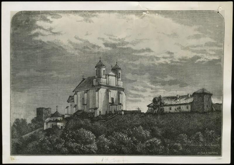 Успенский Святогорский Зимненский женский монастырь. Собор Успения Пресвятой Богородицы, Зимнее (Владимирский район, Украина, Волынская область). архивная фотография, www.fototeka.ihs.uj.edu.pl/navigart/node/24806  K. Richter, Rycina przedstawiaj
