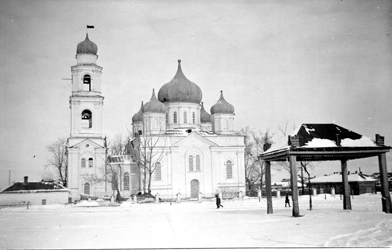 Церковь Воздвижения Креста Господня (старая), Тетюши (Тетюшский район, Республика Татарстан). архивная фотография, Музей в здании церкви. Фото 1930 года из фондов Национального музея Республики Татарстан