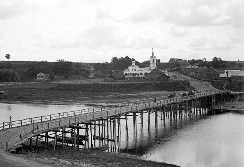 Церковь Печерской иконы Божией Матери, Зубцов (Зубцовский район, Тверская область). архивная фотография, Фото 1903 года. Из фотоальбома 