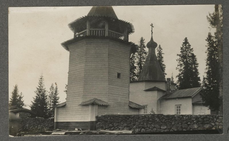 Церковь Илии Пророка, Панозеро (Кемский район, Республика Карелия). архивная фотография, Фото начала XX в из собрания Мультимедийного комплекса актуальных искусств (с сайта goskatalog.ru)