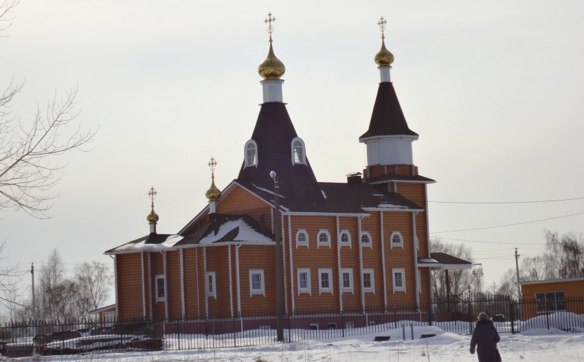 Октябрьский. Церковь Богоявления Господня. фасады