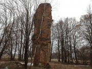 Церковь Смоленской иконы Божией Матери, Вид в сторону дороги со стороны кладбища<br>, Волково, Сухиничский район, Калужская область