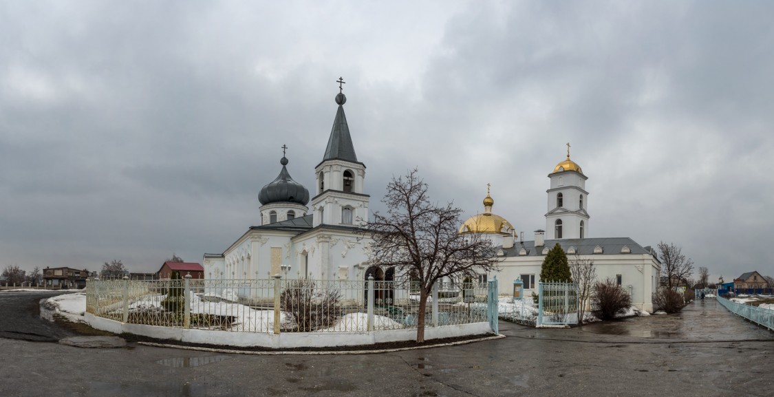 Смышляевка. Храмовый комплекс. Церкви Николая Чудотворца. общий вид в ландшафте