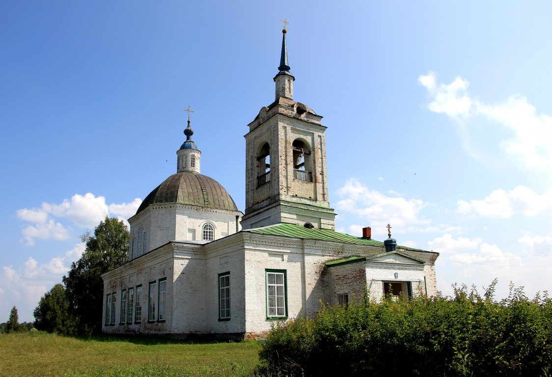 Церковь Петра и Павла, Улеш (Кикнурский район, Кировская область). фасады, Вид с северо-запада.