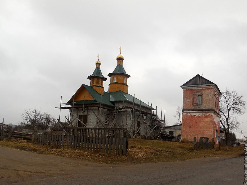 Тимковичи. Церковь Николая Чудотворца. общий вид в ландшафте, Фотография сайта rustemple.narod.ru