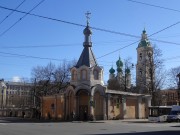 Часовня Благовещения Пресвятой Богородицы на Васильевском острове, вид с перекрестка Малого пр. и 9 линии<br>, Санкт-Петербург, Санкт-Петербург, г. Санкт-Петербург