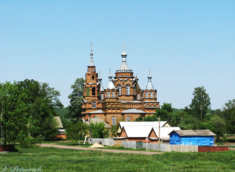 Церковь Николая Чудотворца, Пустовойтовка (Роменский район, Украина, Сумская область). общий вид в ландшафте
